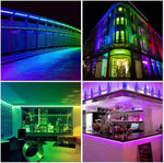 ruban led flexible multicolore moderne controle bluetooth adhésif 5v ws2812b 30mètres led individuelles