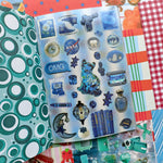 livre stickers multicolore animaux fruits adhésifs créatifs agenda bricolage álbum opaques enfants adultes