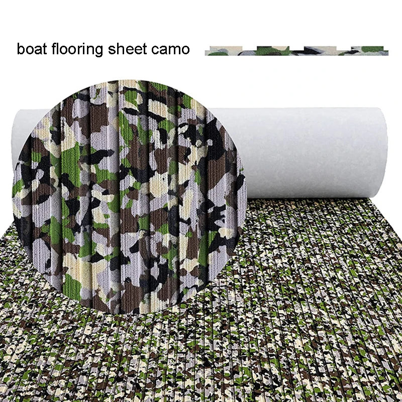 tapis sol bateau camouflage gris noir moderne autoadhésif 2400mm 450mm