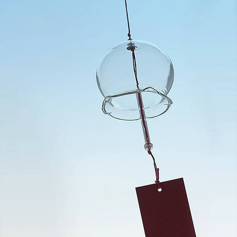 cloches vent transparentes clochette chime décoration jardin minimalisteextérieur decoration hanging wind bell multicolore chapelet