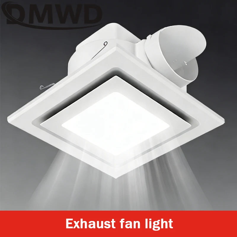 ventilateur led extraction lampe intégrée 22w 26w blanc moderne fixations télécommande