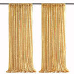 rideau paillettes or argent élégant festif polyester panneaux 8ft transparent événement
