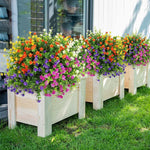 bouquet artificiel fleurs simples feuilles vertes moderne extérieur mariage anniversaire baby shower