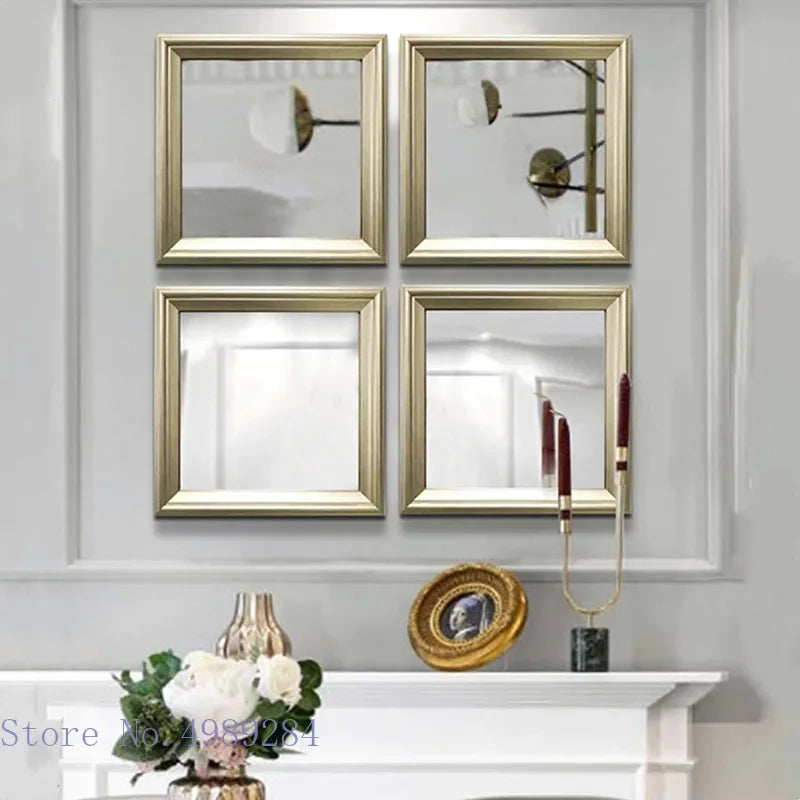 miroirs dorés cadres classiques 30cm 40cm décoration murale moderne élégante chambre salon