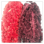 guirlande fleurs artificielles cloches bleu blanc rouge opaques décoratives festive