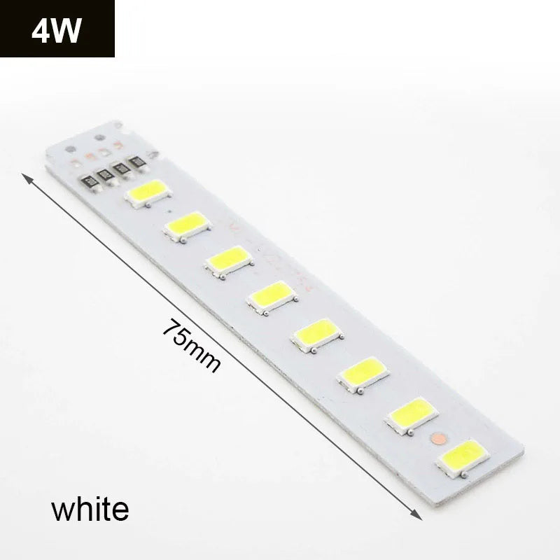 bande led blanc jaune matrice diodes modernes 31mm 75mm 150mm cible diy usb