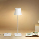 lampe table moderne rechargeable interrupteur tactile contemporaine led noir basse consommation