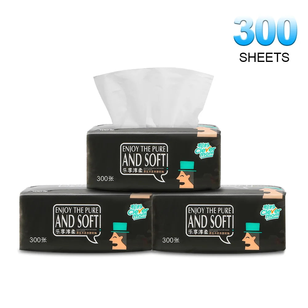 serviettes papier noir blanc imprimées moderne 300 feuilles papier opaque minimaliste