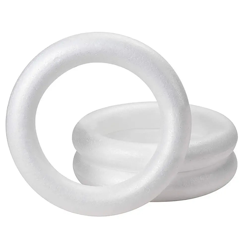 anneau mousse polystyrène blanc durable décoration mariage 10cm 12cm 15cm 20cm 5cm 7cm 8cm