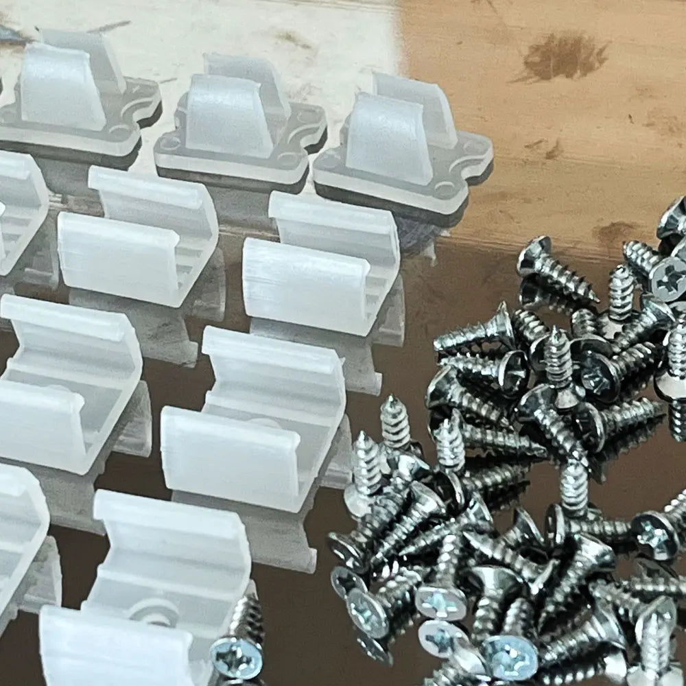 clips fixation tubes led néon transparent vis certification fcc rohs 100pcs 200pcs 50pcs 20pcs