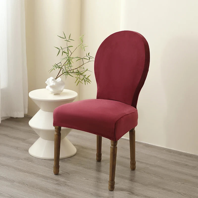 housse chaise moderne velours beige uni protection fauteuil mariage banquethôtel opaque