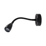 lampe murale flexible argentée moderne interrupteur inclinable led 12v cuisine salle manger