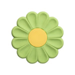 tapis silicone anti dérapant moderne fleuri violet vert jaune rose table placemat