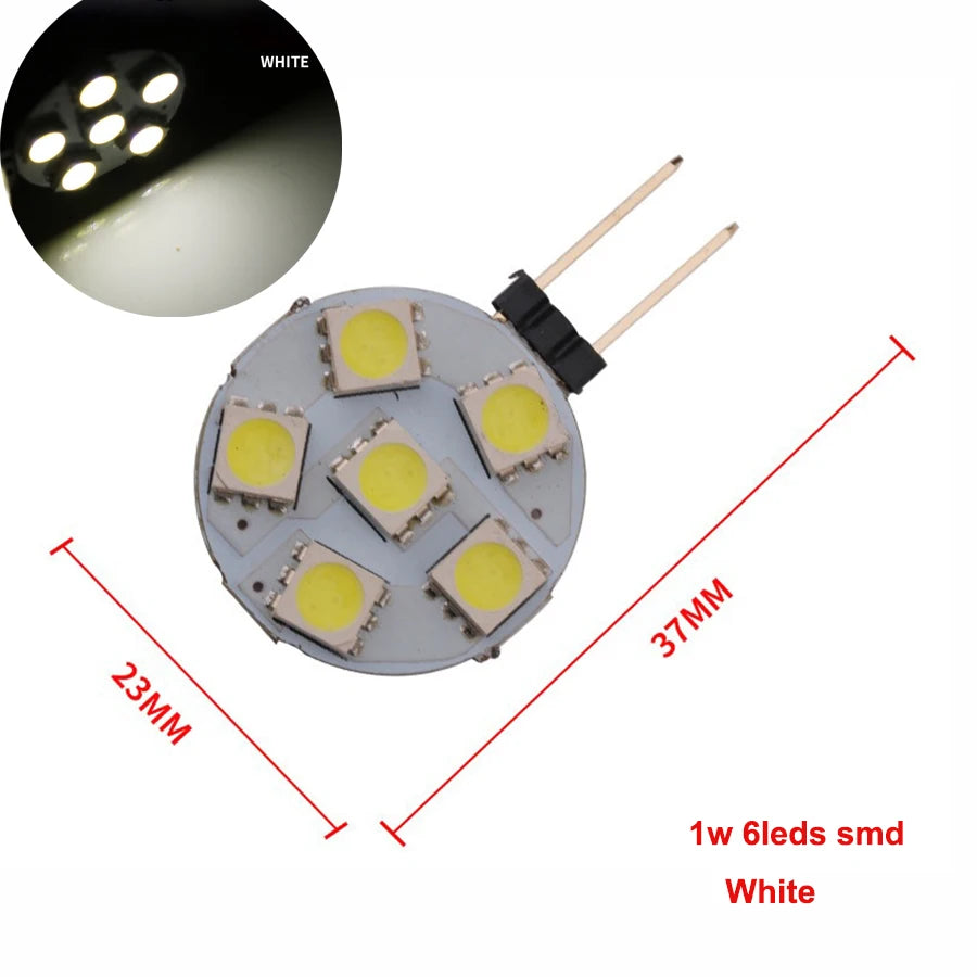 ampoules led g4 1w 2w 3w 12v blanc chaud carrés jaunes moderne 360° 50000h