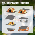 tapis camping sol pratique résistant vert olive polyester imperméable uni
