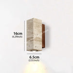applique murale pierre marbre beige bois moderne salon chambre salon