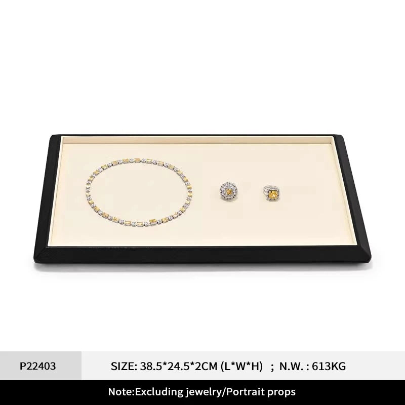 plateau présentation bijoux cuir velours strass classique bracelet boucles oreilles bagues colliers portable festival