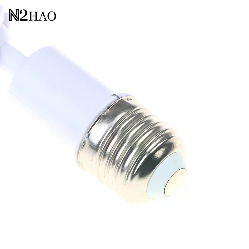 adaptateur led e27 rotation 360 degrés base réglable blanc moderne