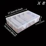 boîte rangement transparente moderne pratique clips compartiments outils vis accessoires organisation atelier maison