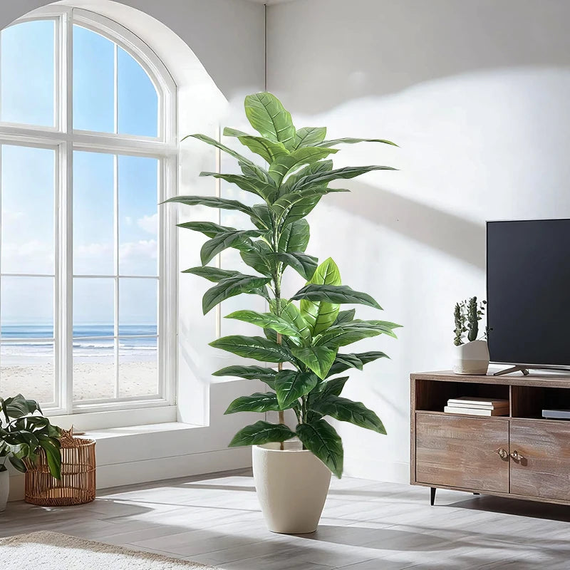 plantes artificielles bananier grandes feuilles vert modernes décoration intérieure hawaienne shop