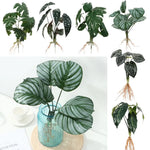plantes artificielles arbres feuilles vertes moderne décoration extérieure ornement vertes minimalistes