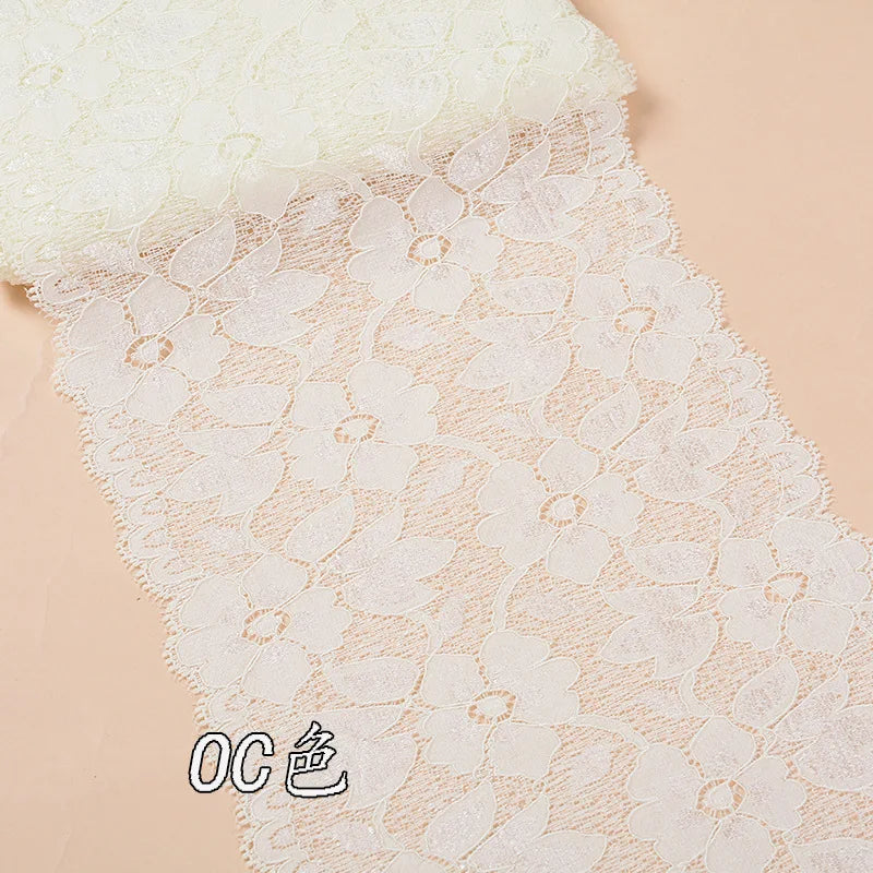 ruban élastique dentelle large 16cm serviettes classiques couleurs variées usage partie decoration