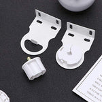 rideau blanc moderne kit clips rouleau guide decoration chambre salon