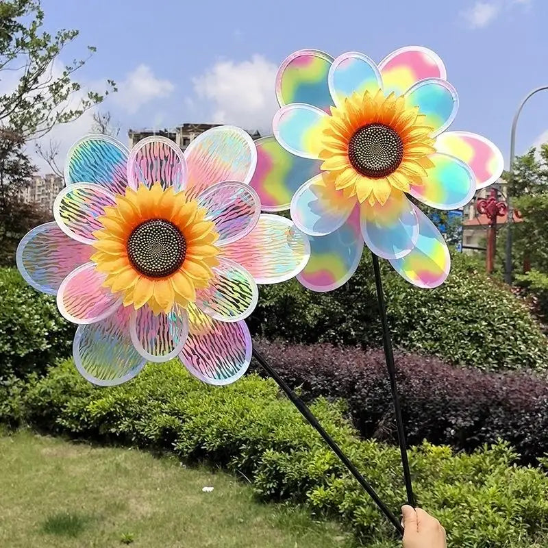 décoratif moderne fleur colorée rayures orange jaune bleu rose vert tringle noire extérieur jardin