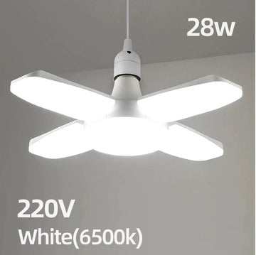 lampe pliable E27 blanc moderne minimaliste plissé feuilles opacité 65mm 92mm 145mm 28W LED