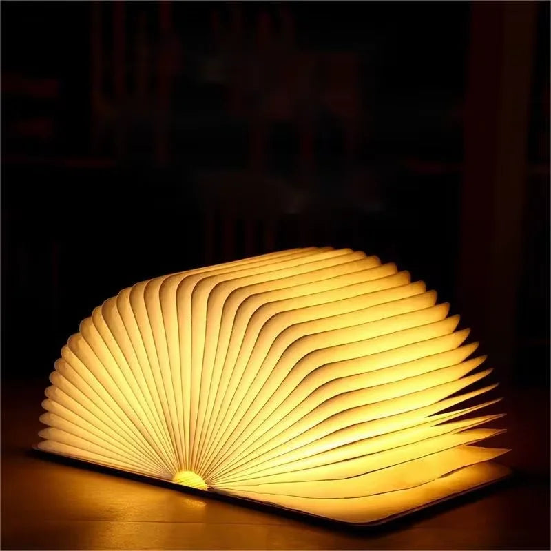 lampe lecture led livre forme blanc brun minimaliste moderne rechargeable usb certifiée rohs fcc