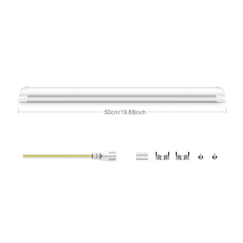 tube led blanc haute luminosité 2000lm aluminium moderne clips fixations
