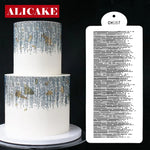 feuille mariage fondant dentelle outil pâtisserie plastique respectueux environnement noir blanc moderne minimaliste