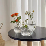 vases transparents modernes simples verre bleu clair decoration maison salon