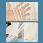 rideau moderne violet rose bleu clair brodé transparent chambre salon