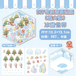 puzzle 3d illustration dessin animé boulangerie vêtements salon thé enfant chambre décoration