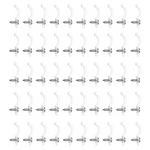 clips fixation led transparent vis moderne bande lumineuse étanche 100pièces