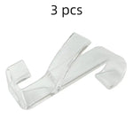 crochets multifonctionnels blancs transparents modernes lisses facile porte salle bain