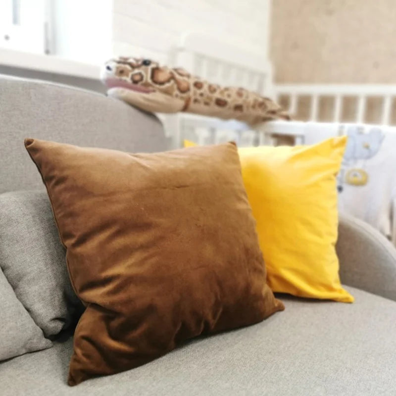 housse coussin velours marron moderne simple sofa lit chaise voiture