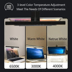 lampe led moderne noire clip ordinateur portable 50cm 33cm usb alimentée continu toucher interrupteur