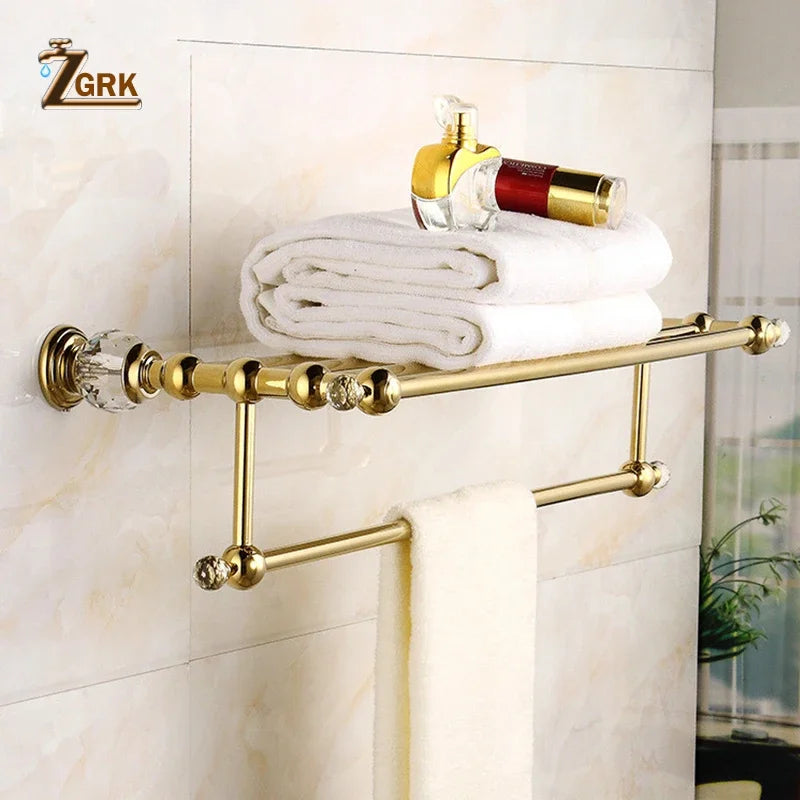 accessoires salle bain or strass classique porte serviettes porte papier toilette