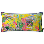 taie d'oreiller imprimée léopard tropical velours carré moderne deux côtés opaques tassel rouge océanique