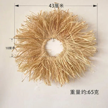 décoration murale bois boho franges colorées naturel moderne minimalisme chambre salon entrée