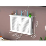 meuble rangement mural blanc moderne lignes verticales porte organisation blanc respectueux environnement