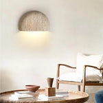 applique murale moderne pierre texture granulée éclairage quotidien chambre entrée étude lumière chaude scandinave