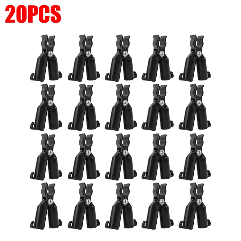 clips support plantes plastique noir clips fixation jardin réglables pack 10pcs