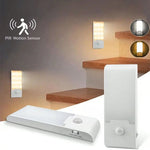 lampe nuit capteur mouvement rechargeable adhésif blanc moderne flux lumineux minimaliste