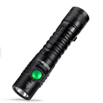 lampe poche rechargeable lumen 1300 ip68 étanche type camping noir texturé moderne