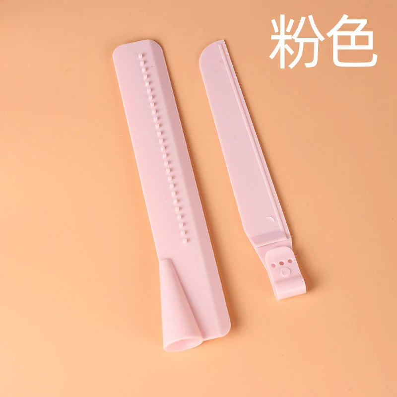 outil décoration gâteau rose bleu clair ajustable hauteur spatule glaçage lisser éditer gâteau utilitaire