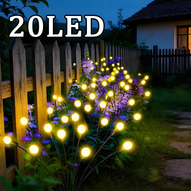 lumière solaire moderne 10led 12led 20led 6led boules lumineuses noir extérieure imperméable patios