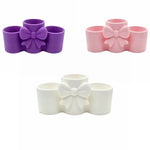 pot maquillage violet rose blanc arc décoratif moderne élégant respectueux environnement